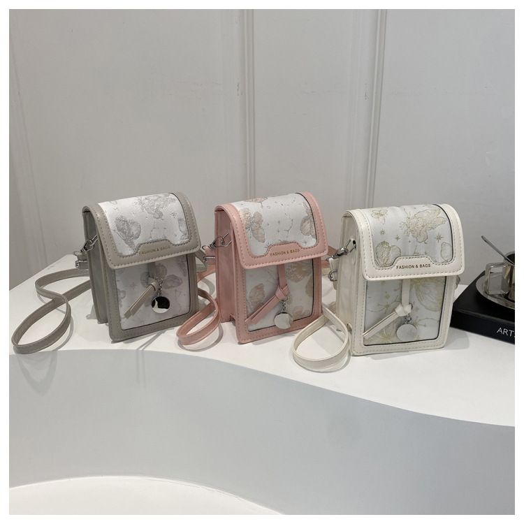 Casual Women's Bag Retro Small Square Bag Niche Embroidered Shoulder Mobile Phone Bag Oblique Span Bag_voghion.com