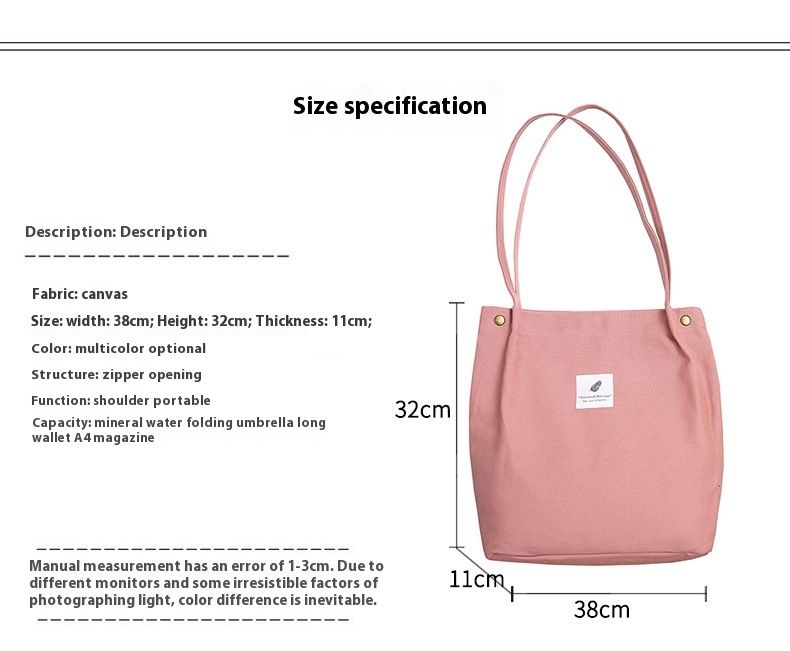 Sac en toile minimaliste de l'Académie artistique de mode Andralyn Sac en tissu de grande capacité Sac à bandoulière à main pour femme Sac de shopping_voghion.com