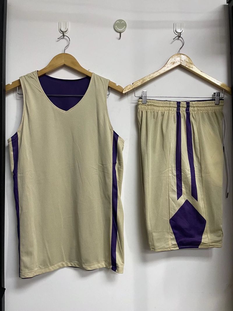 Durable double-sided jersey set for men, printed college student competition training uniform, basketball jersey, team_voghion.com