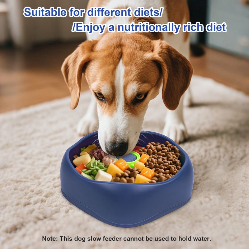 New Pet Feeder Bowl Dish Rotating Plate Puzzle Boredom Relief Slow Eating Training Dog Foraging Toy_voghion.com