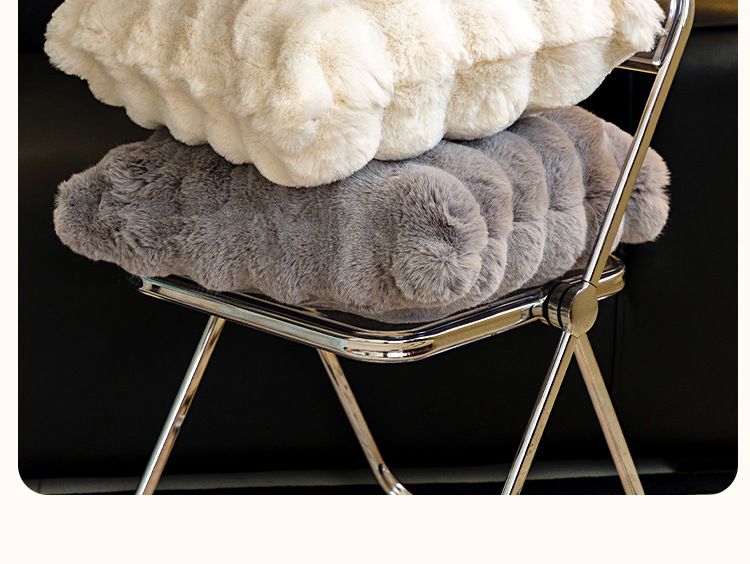 Reine Farbe Kaninchen Fleece Sofa Wohnzimmer Kissen Verdickt Sofa Kissen Zurück Kissen Dekoration_voghion.com