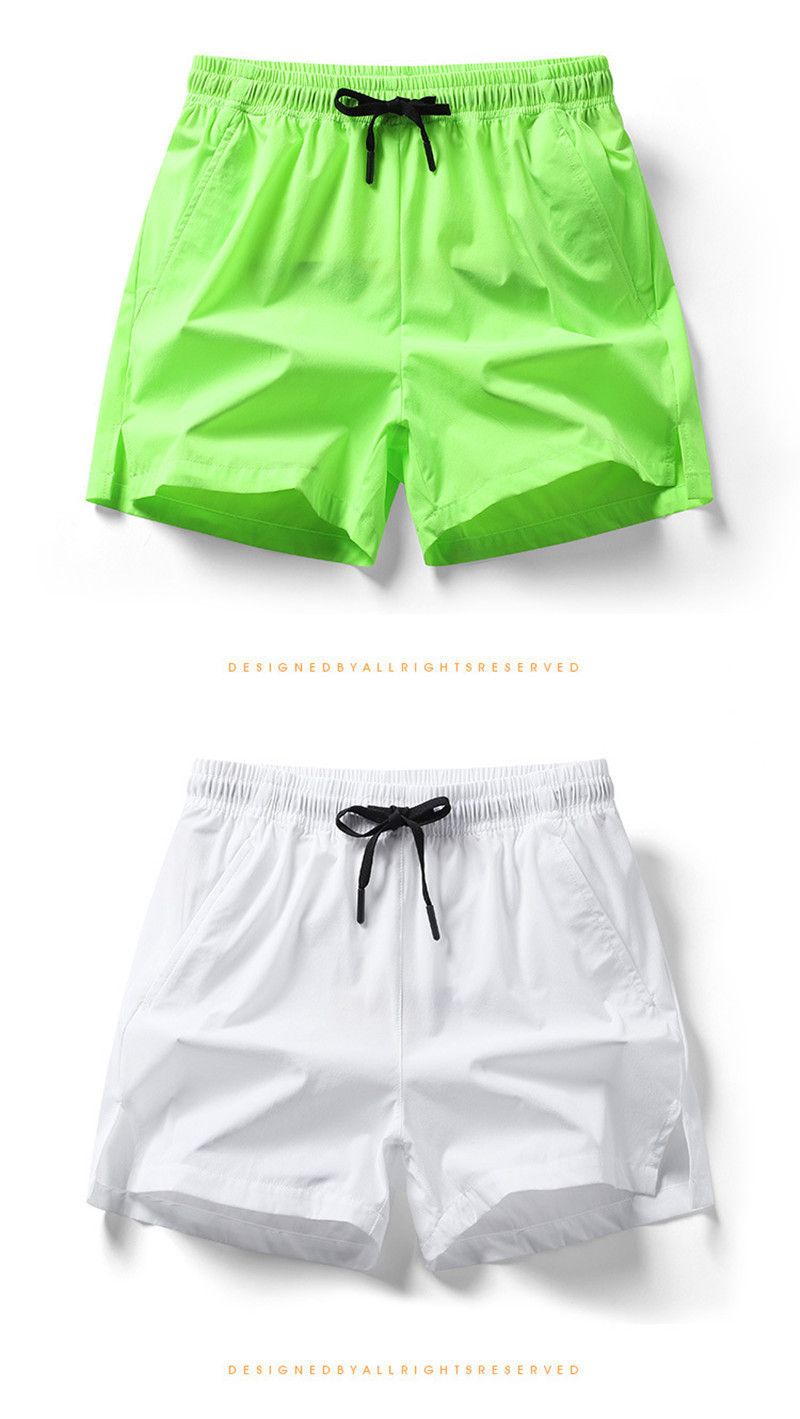 Men's Breathable Stretch Shorts - Elastic Casual 3-Inch Gym Shorts With Loose Straight Cut, Quick-Dry & Lightweight For Beach, Running, Summer_voghion.com