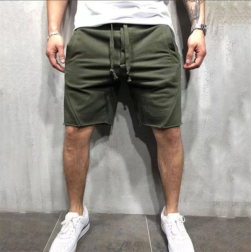 Premium Products 2024 New Fitness Men's Solid Color Running Thin Casual Sports Shorts For Men_voghion.com