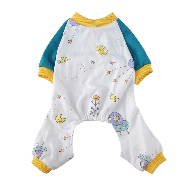 Neues vierbeiniges Haustier aus reiner Baumwolle für Hunde und Katzen, warmer, verdickter Pyjama für den Herbst und Winter, Hundekleidung_voghion.com