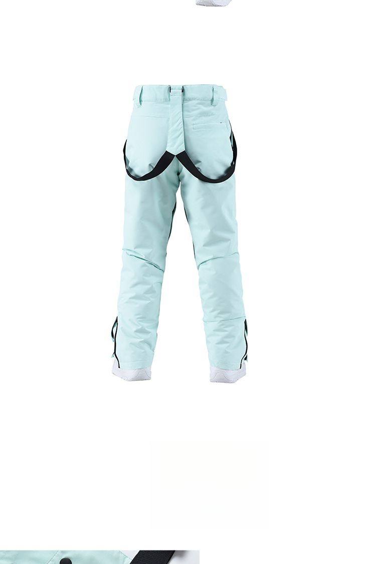 23 Korean Style Suit Set Unisex Windproof Waterproof Warm Couple Jacket Snowboard Ski Pants_voghion.com