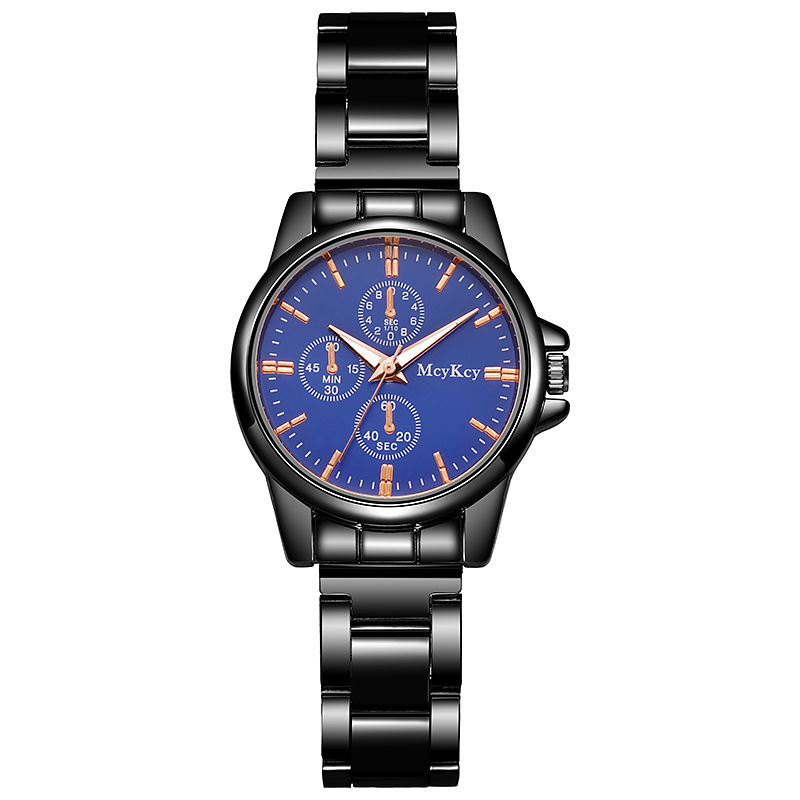 Orologio dal vivo con cinturino in acciaio per uomo e donna, regalo di lusso leggero al quarzo_voghion.com