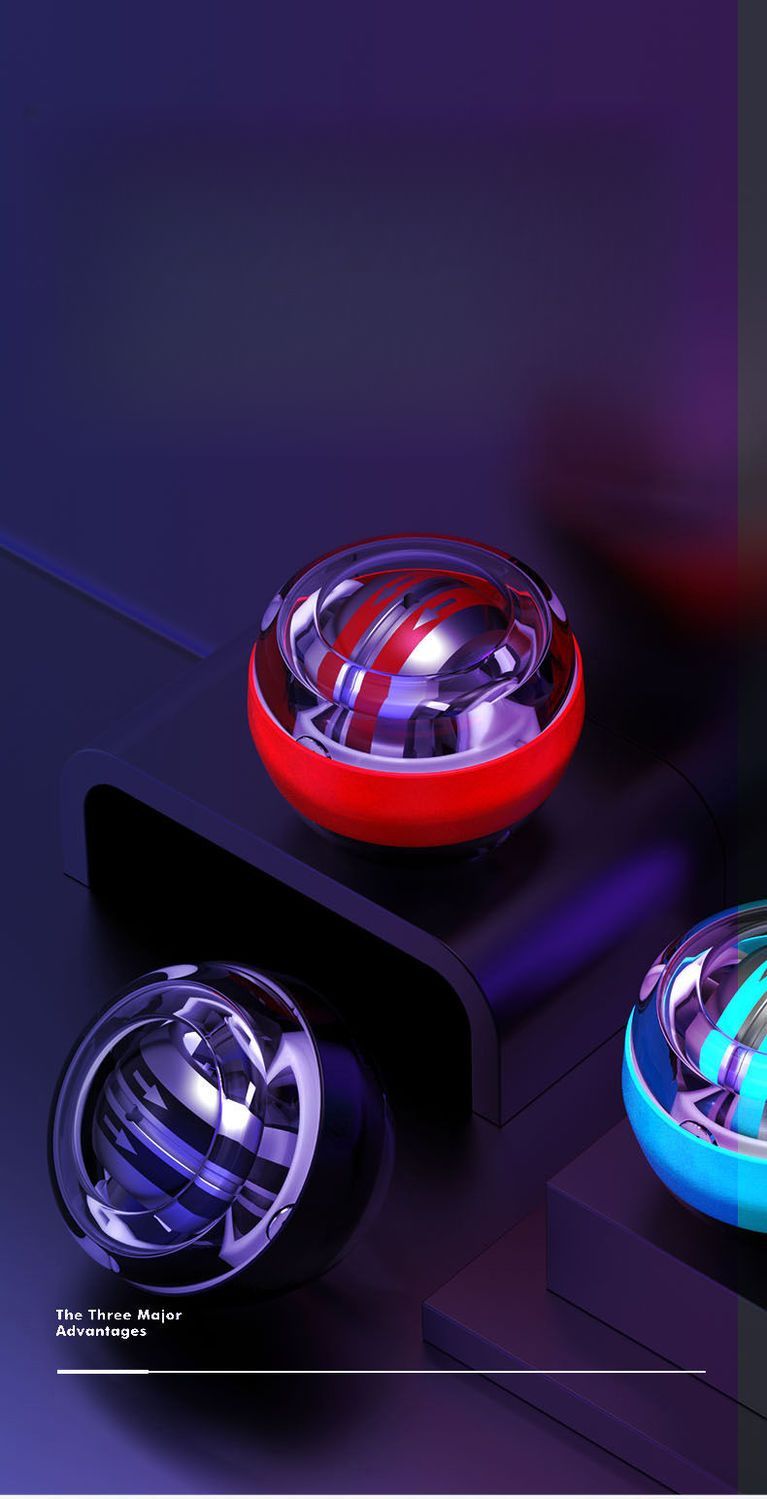 Wrist Self-Activating Grip Strengthener Metal Professional Stress Relief Artifact Gyroscope Entertainment Gravity Ball_voghion.com