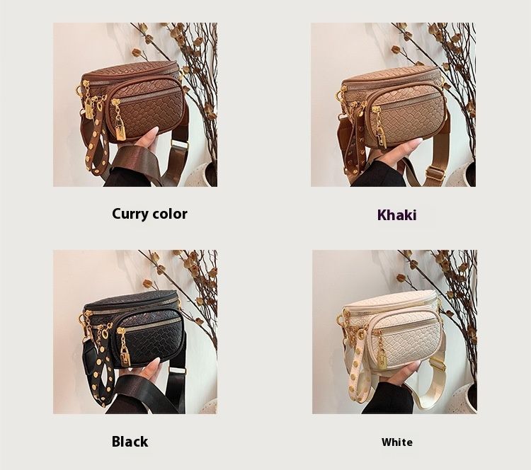 Neue modische und vielseitige gewebte Umhängetasche für Damen, Brusttasche, heißer Verkauf, Freizeittasche_voghion.com