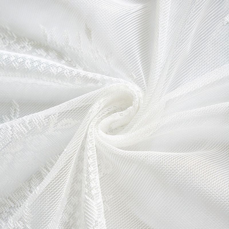 Round Mirror Flower Lace Door Curtain Bedroom Decoration Impermeable Window Screen Punch Free Partition Curtain_voghion.com