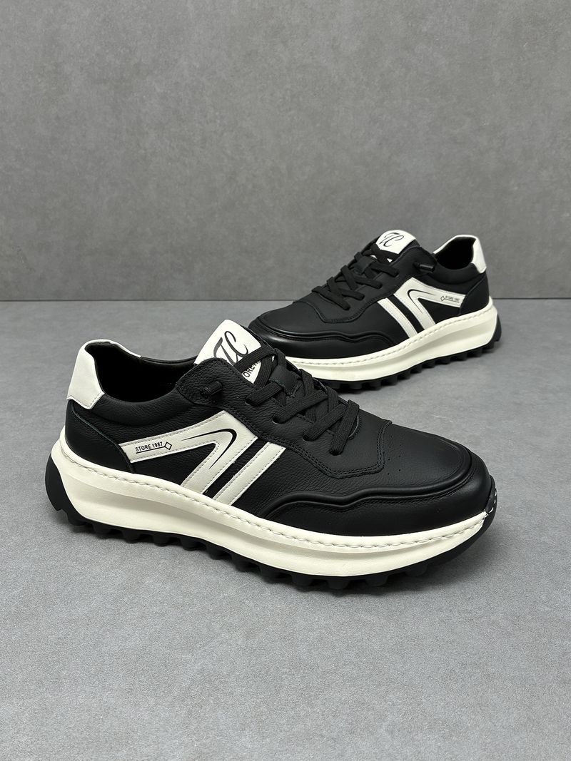 Sneakers bianche leggere, traspiranti, versatili, sportive, alla moda, da uomo, casual, in pelle, con suola spessa, Forrest Gump_voghion.com