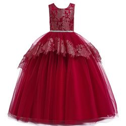 Prinses Lente/Zomer Bruiloft Kinderen Witte Bloemenmeisje Gastheer Piano Optreden Jurk Nieuw_voghion.com