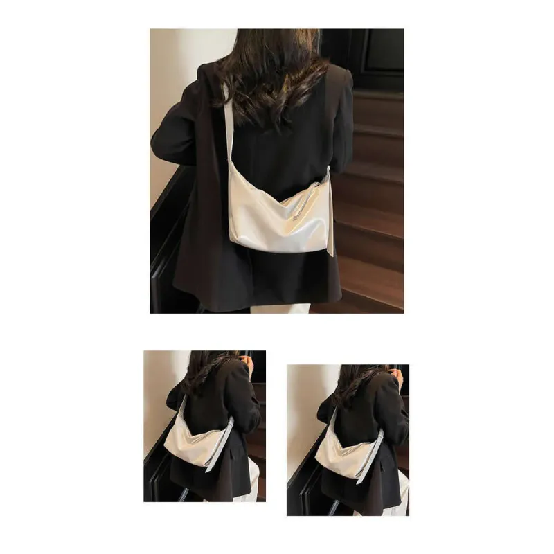 Borsa a tracolla monospalla in tinta unita, di grande capacità, casual e testurizzata, per donna_voghion.com