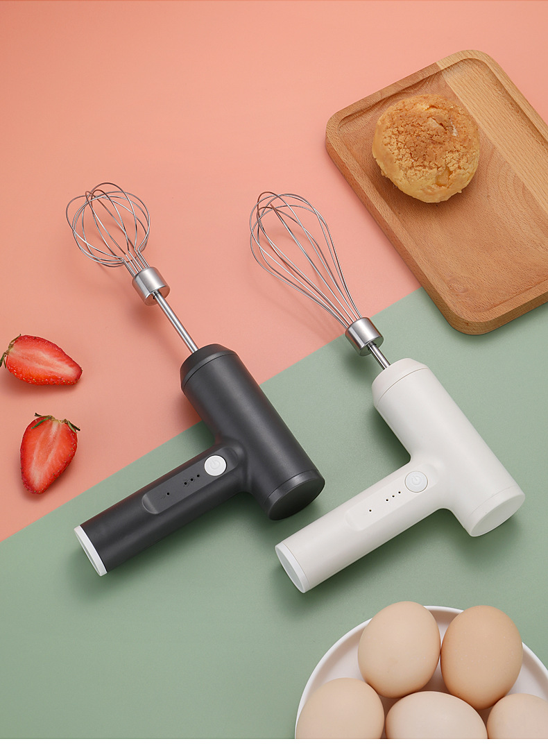 Bata electrica USB de mare putere, reîncărcabil, amestecător de smântână, de uz casnic, mini oțel inoxidabil, instrument de coacere_voghion.com