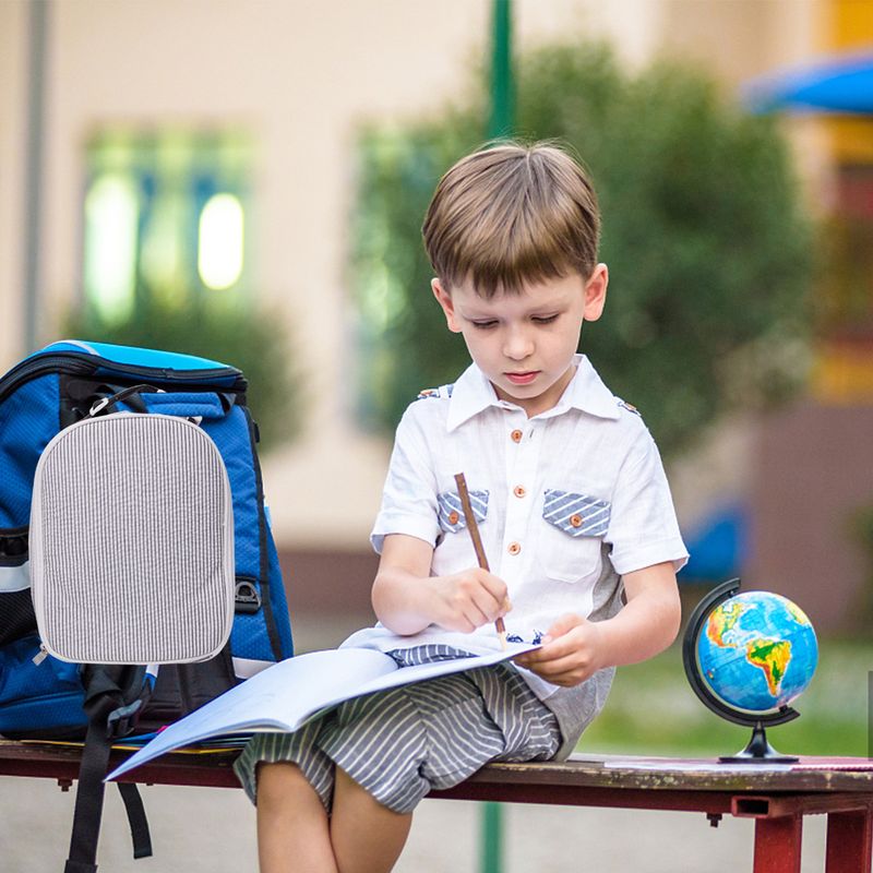 Bolsa de almuerzo para estudiantes transfronterizos Bolsa de aislamiento portátil para niños Bolsa de almuerzo de seersucker Bolsa de hielo para picnic al aire libre_voghion.com