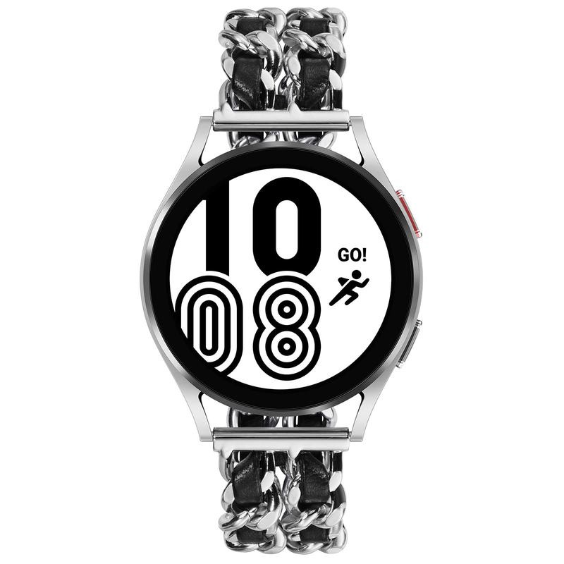 20 mm pašček za Samsung Galaxy Watch 5 4 40 mm 44 mm 42/46 mm active 2 Gear S3 Verižna zapestnica iz nerjavečega jekla Huawei GT2/3_voghion.com
