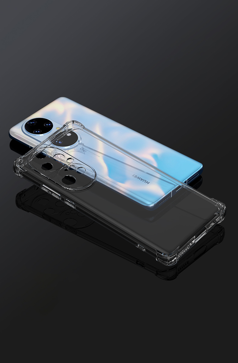 Nárazuvzdorné čiré silikonové pouzdro pro Huawei P50 P40 P30 P20 Lite Nova 8 7 Pro Se Ultra tenký měkký kryt_voghion.com