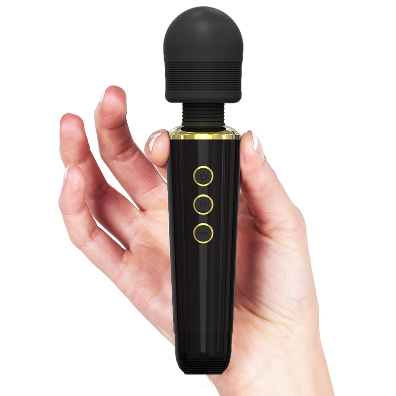 MELO terapeutico Massaggiatore personale ricaricabile con bacchetta Silenzioso e impermeabile 20 modelli e 5 velocità Borsa da viaggio inclusa Uomo e_voghion.com