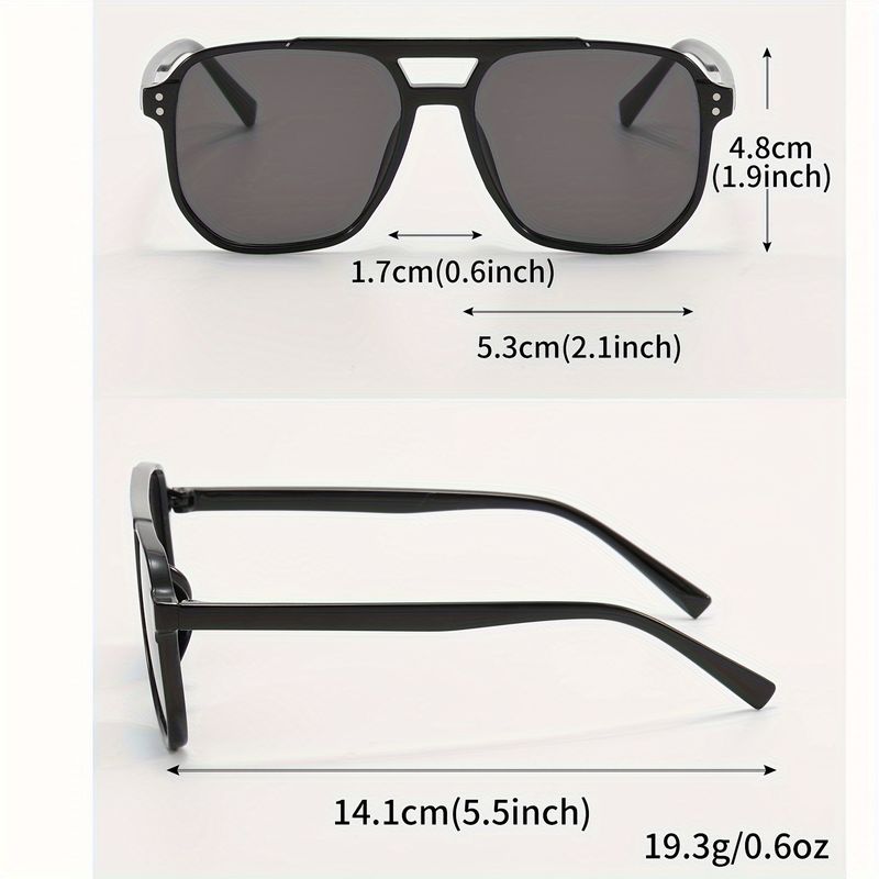 Occhiali da sole da aviatore con doppio ponte alla moda, da donna e da uomo, antiriflesso, casual, per la guida, la spiaggia, i viaggi, occhiali da sole alla moda_voghion.com