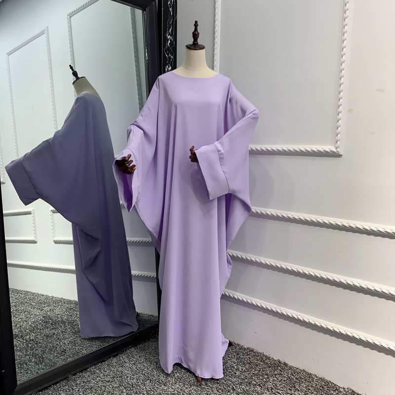 Vestido de bata turca de Oriente Medio, Dubái, vestido de talla grande_voghion.com