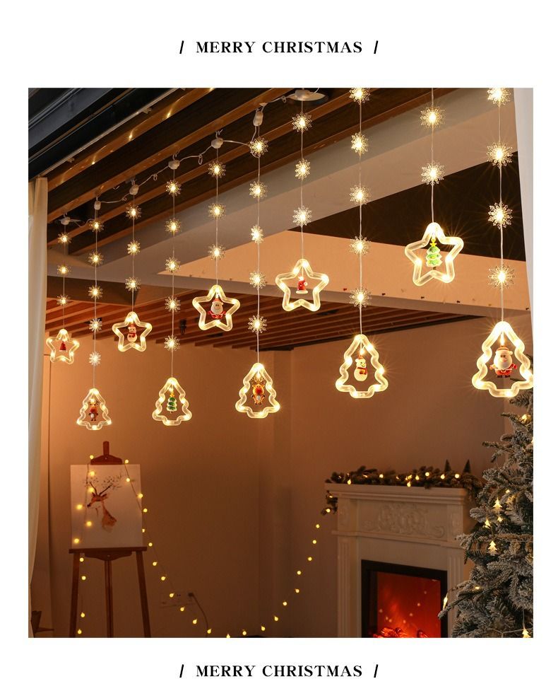 Christmas LED String Lights - Warm White Fairy Lights For Tree, Window & Indoor Decor With 8 Lighting Modes (3M, 110 LEDs, Remote Control)"_voghion.com