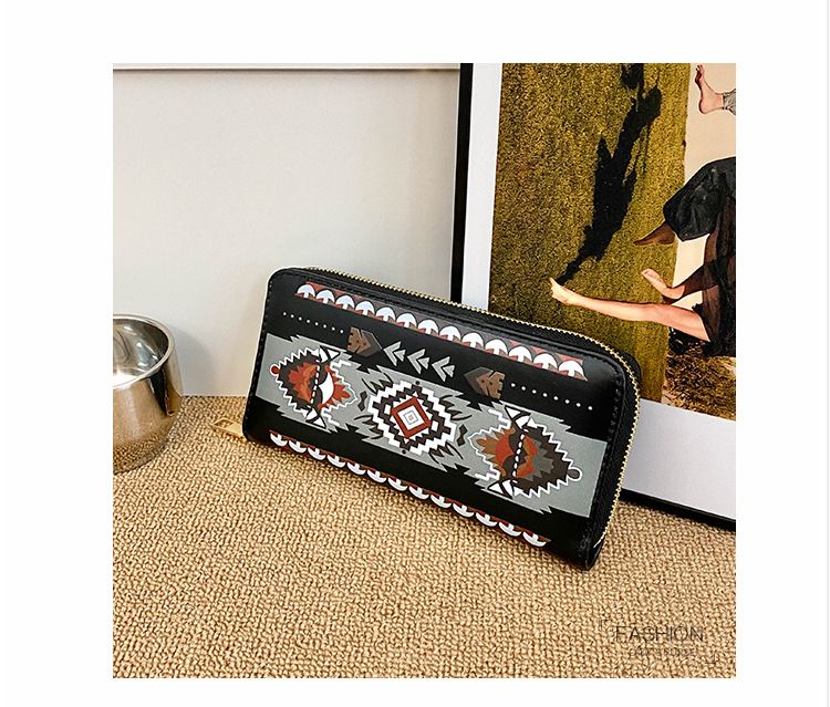 Torby damskie Nowa krótka damska portmonetka w stylu nadrukowanej torby do przechowywania Duża pojemność z wieloma przegródkami na karty Mini torba na karty_voghion.com