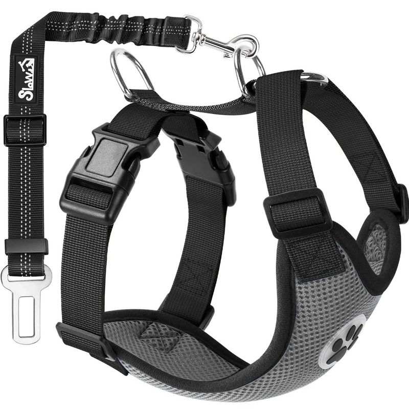 Nova coleira de tecido de poliéster para cães médios e grandes, peitoral refletivo industrial para animais de estimação_voghion.com