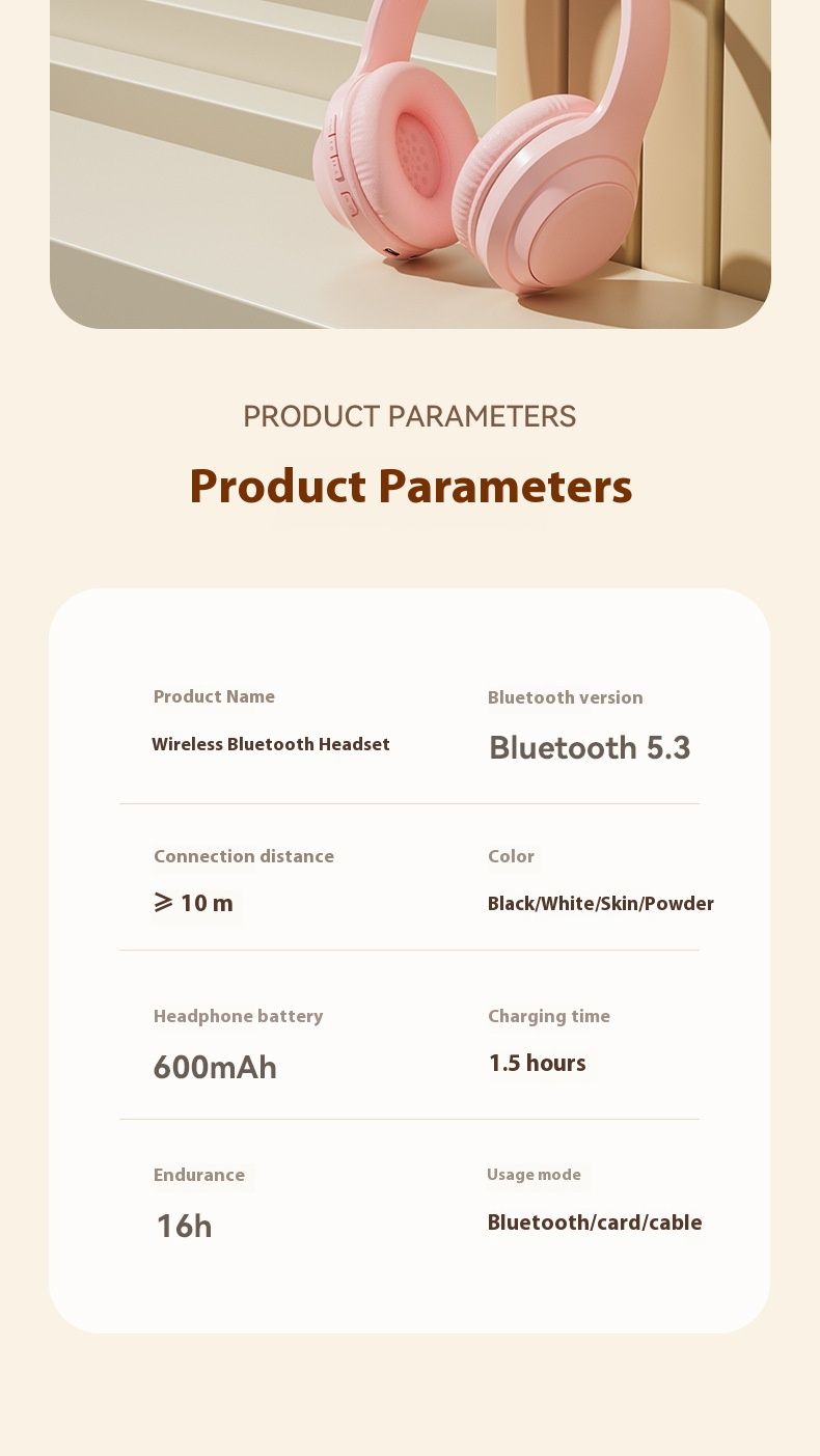 Headset Bluetooth hohe Schönheit, super lange Ausdauer, Rauschunterdrückung Huaqiangbei faltbares Plug-in-Headset universell_voghion.com