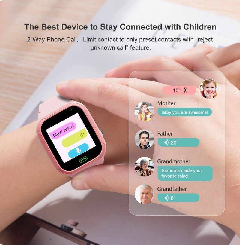 Children's Smart Phone 4G Call LT36 Student Watch_voghion.com