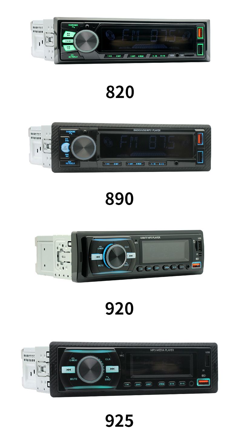 520 Autospiller USB Kaart Radio Bluetooth Fräiléisst MP3 Kuerzspiller Verloschtlos Musek_voghion.com