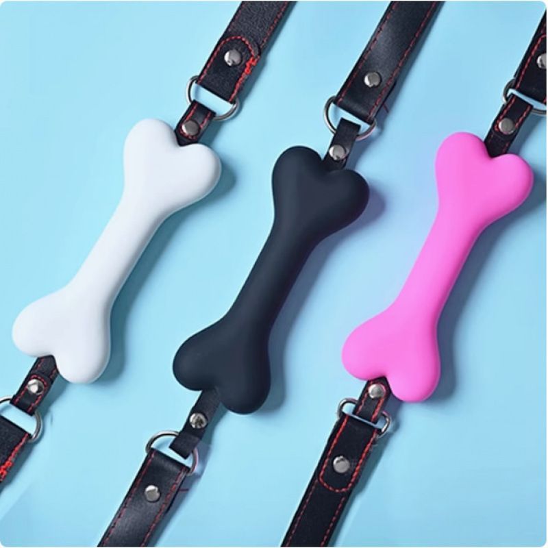 Paar BDSM Silikon Hundeknochen Gag Käfigöffner Alternative Sexspielzeug Soft Mouth Ball Erwachsene Produkte_voghion.com