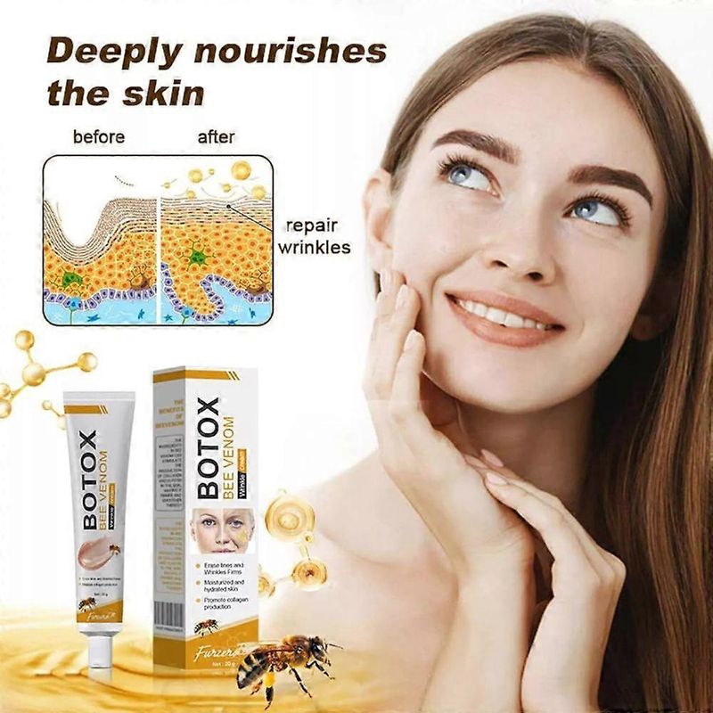 Bee Venom Wrinkle Removal Cream, Bee Venom Anti-Wrinkle Firming Cream, Bee Venom Cream, Moisturizing, Lifting & Recovery For All Skin Types New_voghion.com