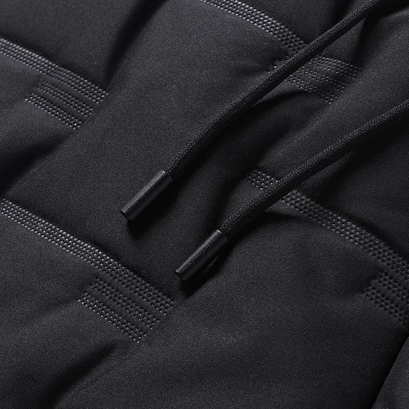 "Men's Fleece-Lined Winter Pants – Thickened Polyester Thermal Joggers With Elastic Waist (Black, M-5XL)"_voghion.com