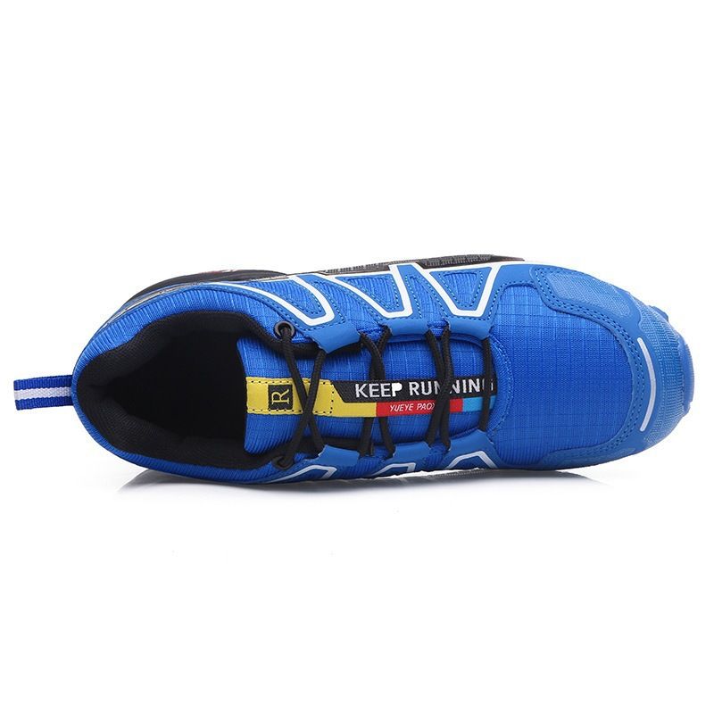 Zapatillas de running de malla transpirable para hombre, talla grande, antideslizantes, para deportes al aire libre y viajes, para cross country y uso informal._voghion.com