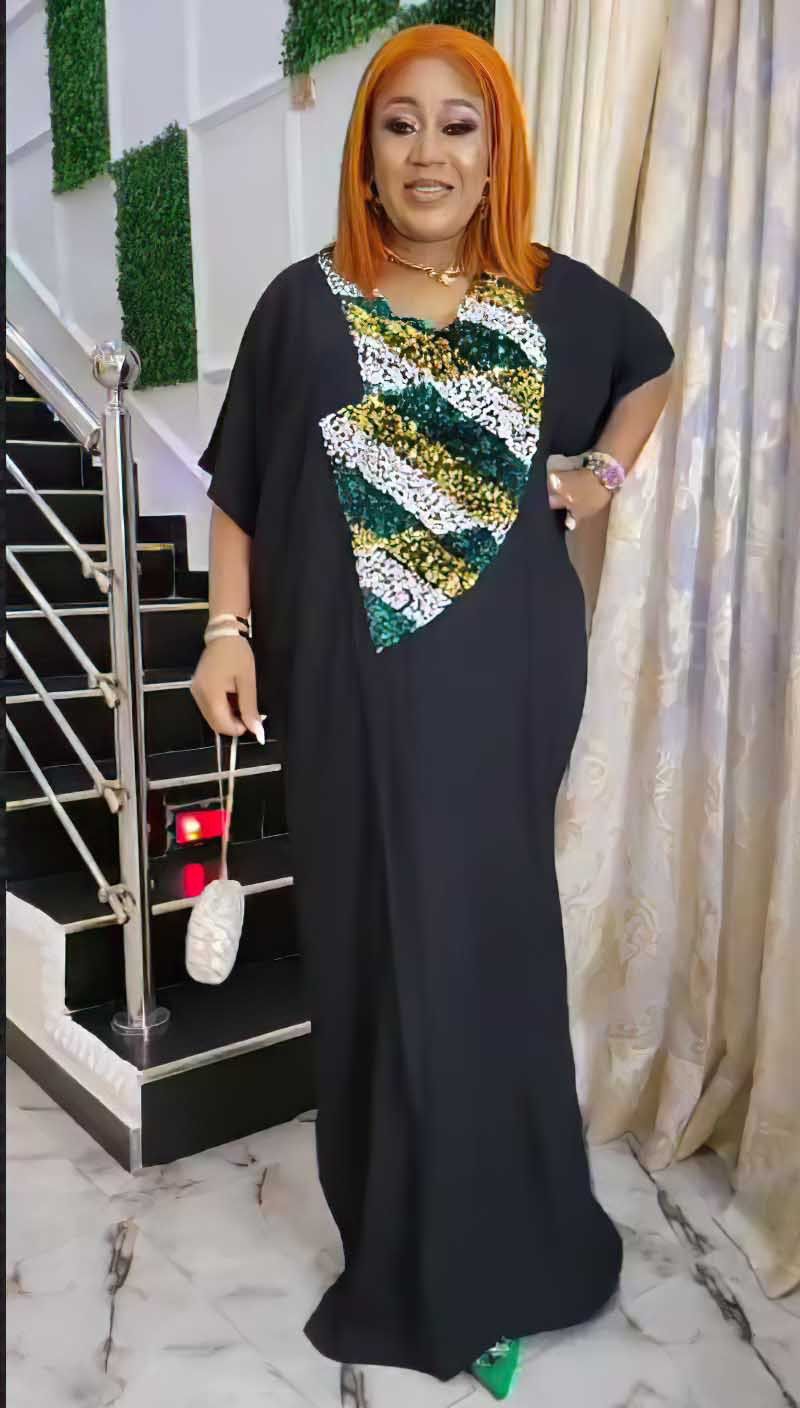 Damenbekleidung Langes Burka-Kleid_voghion.com