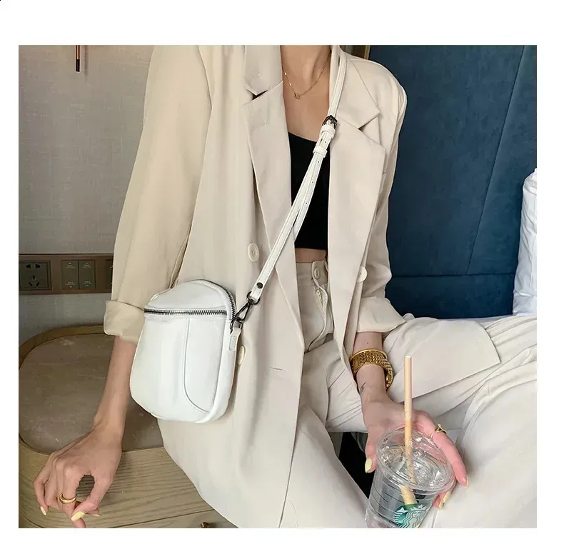 Borse a mano alla moda da donna, con cerniera, a tracolla, in pelle PU, di grande capacità, con tasca per telefono, 240725_voghion.com