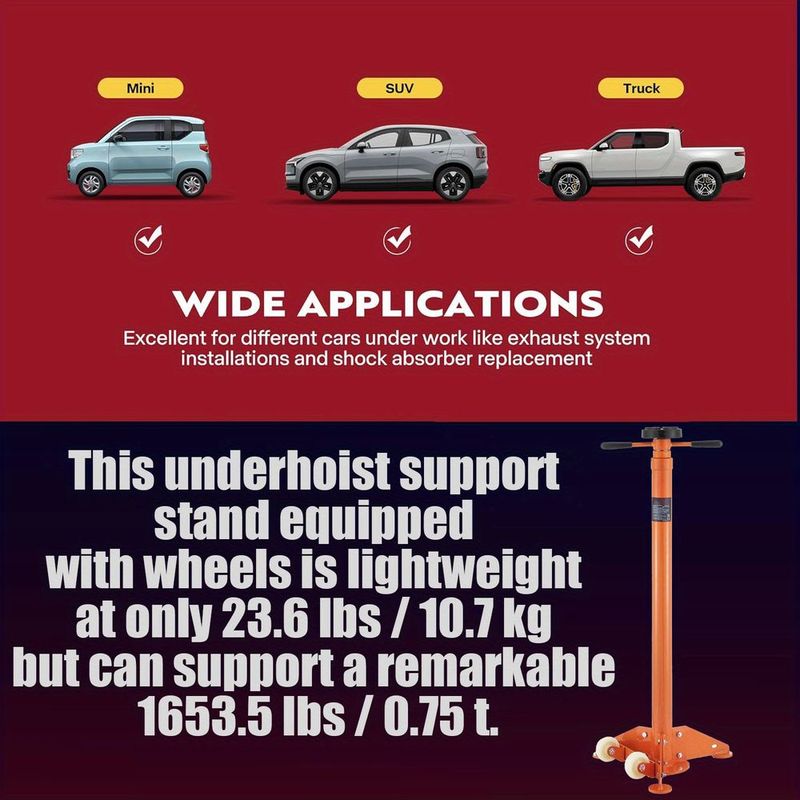 Floor Jack, Support Beam House Jack Post, Floor Lifting Joist Beam Brace For Cellar Ceiling, Range Of Adjustment Lifting From 43.3" To 70.9" - Safe Load Capacity (1653lbs)_voghion.com