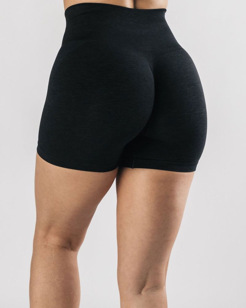 Side Jacquard Seamless Fitness Snowflake Color Yoga Shorts_voghion.com