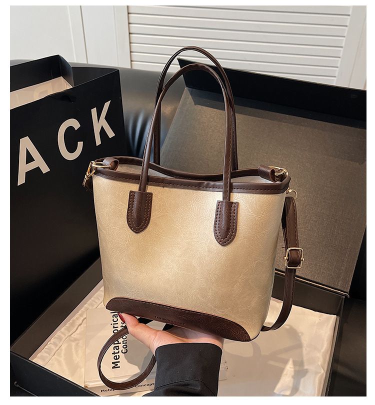 Borsa a secchiello da donna, alla moda, per andare al lavoro, da viaggio, grande capacità, a tracolla_voghion.com