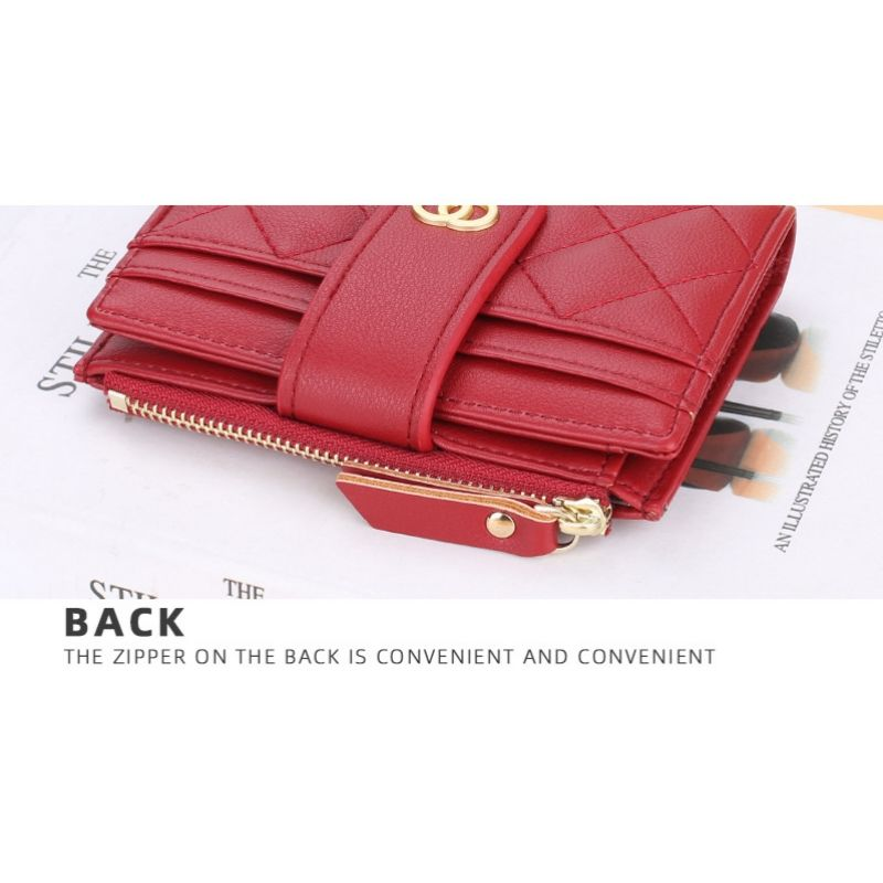 Wallets Small Card Holders Classic Short Top Quality Leather Female Purse Zipper Wallet For Women Carteria_voghion.com
