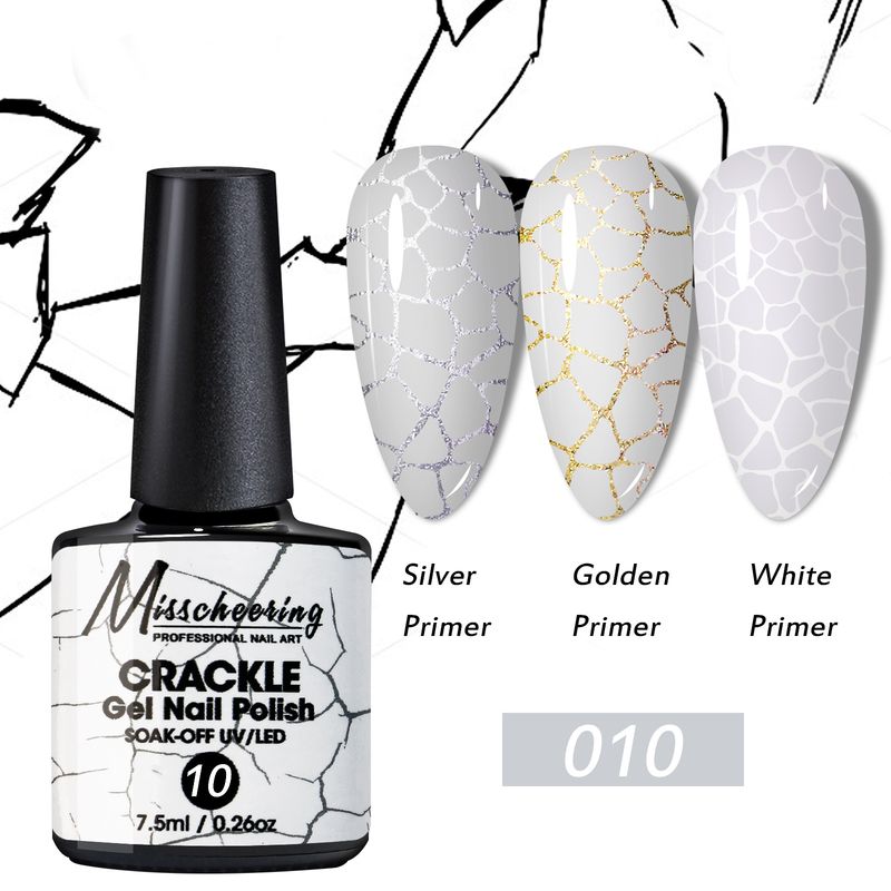 Zestaw lakierów żelowych UV Art Crack Marble Pattern Burst do paznokci_voghion.com
