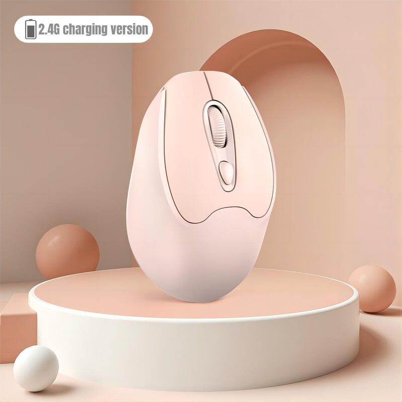 New dual-mode wireless mouse 2.4G+BT5.2 charging 4D silent ergonomics 1600dpi unisex_voghion.com
