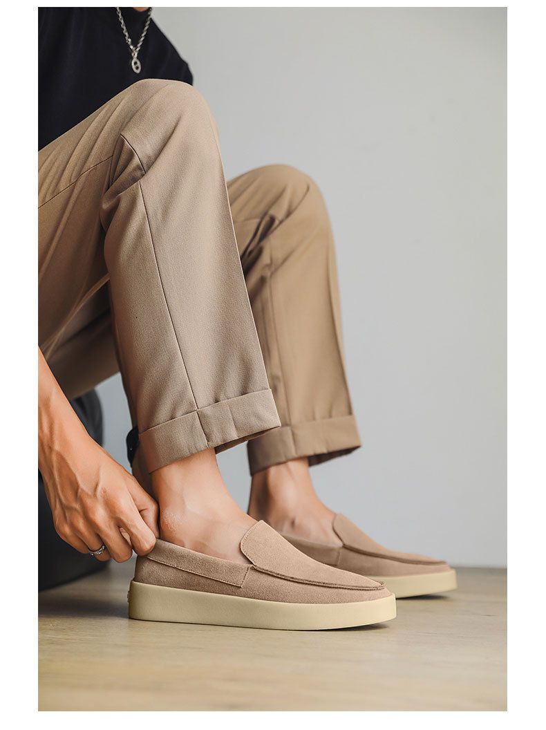 SHLIANG Herren Loafer Weiche Wildleder Slip-On-Schuhe Mann Flats Leichte Bequeme Fahrschuhe Für Mann Freizeitschuhe Y0606_voghion.com