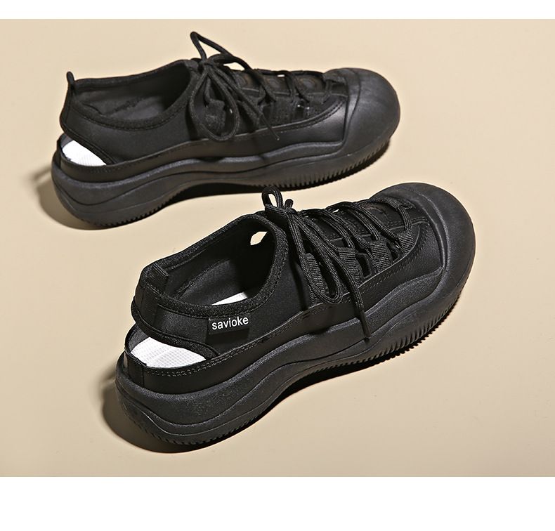 Openwork Canvas Slip-Ons For Women - Breathable Flat Sneakers With Perforated Design | Summer Shoes For Students & Casual Wear (Model P801)_voghion.com