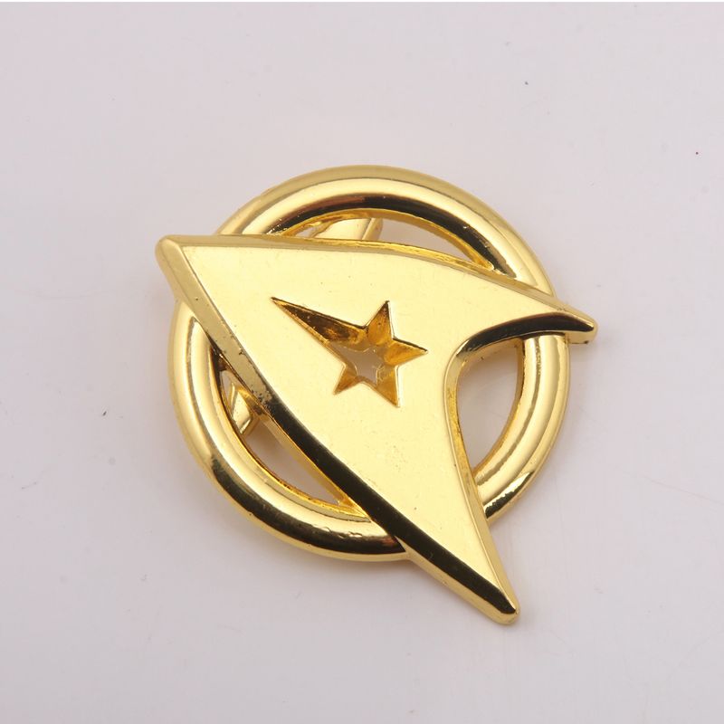 Star Trek Starship Travel Captain Rocket Alloy Brooch Badge_voghion.com