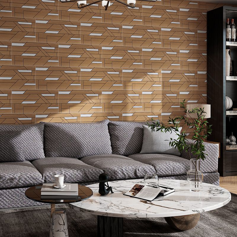 Mosaik-Holzmaserung, Aluminium-Kunststoffplatte, selbstklebend, wasserdicht, feuchtigkeitsbeständig, Hintergrundwand_voghion.com