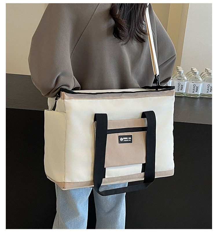 Modieuze lichtgewicht sport-fitnesstas Grote capaciteit Verplaatsbare draagbare opbergtas Schoenen Droog en nat Scheiding Yoga-trainingstas_voghion.com