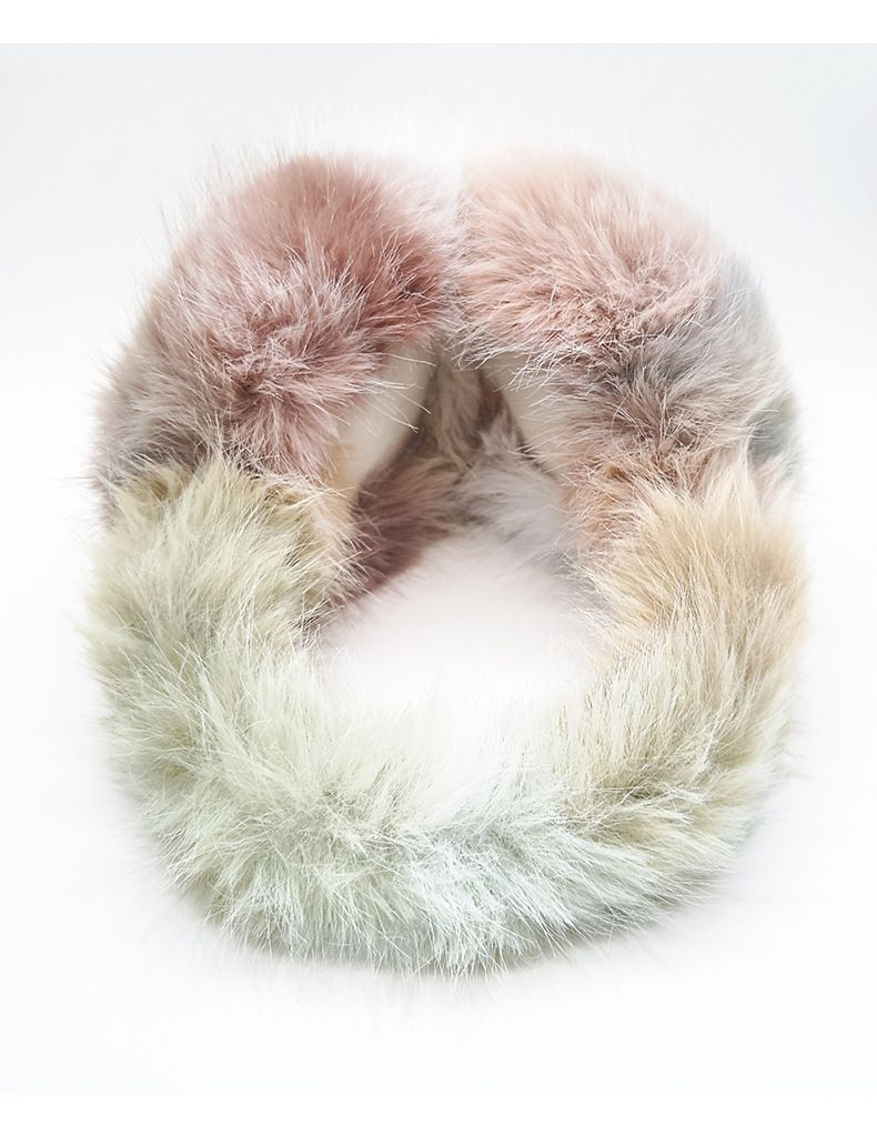 Copricapo invernale in pelliccia ispessita di volpe, stile europeo e americano, con effetto di alta qualità, caldo e avvolgente._voghion.com