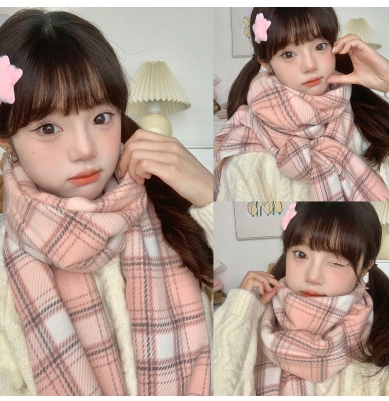 Nuova sciarpa giapponese JK Academy in stile sottomarino per le donne in inverno, versione coreana di alta qualità, versatile, coppia di studenti, sciarpa calda invernale_voghion.com