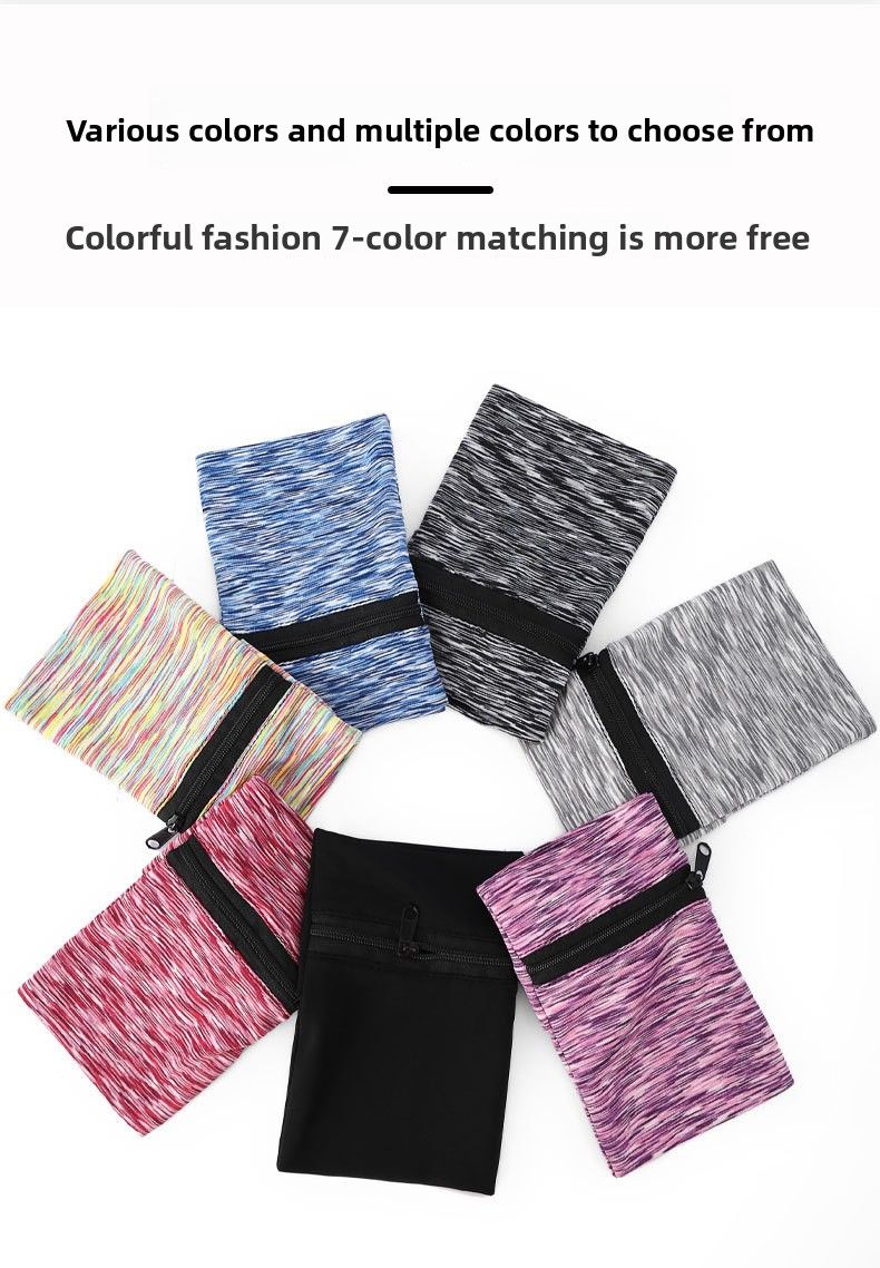 Sommer Neue Sport Handgelenk Outdoor Radfahren Laufen Arm Zipper Stil Münze Schlüssel Multi-use-Aufbewahrungstasche_voghion.com