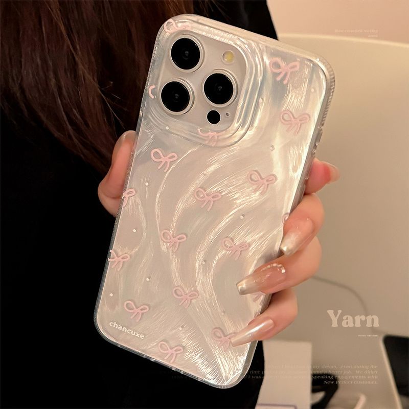 La funda para teléfono móvil con lunares negros y hilo de plumas es adecuada para iPhone 14, 15, Promax, ligero y avanzado iPhone 13, anticaídas y humedad 12_voghion.com